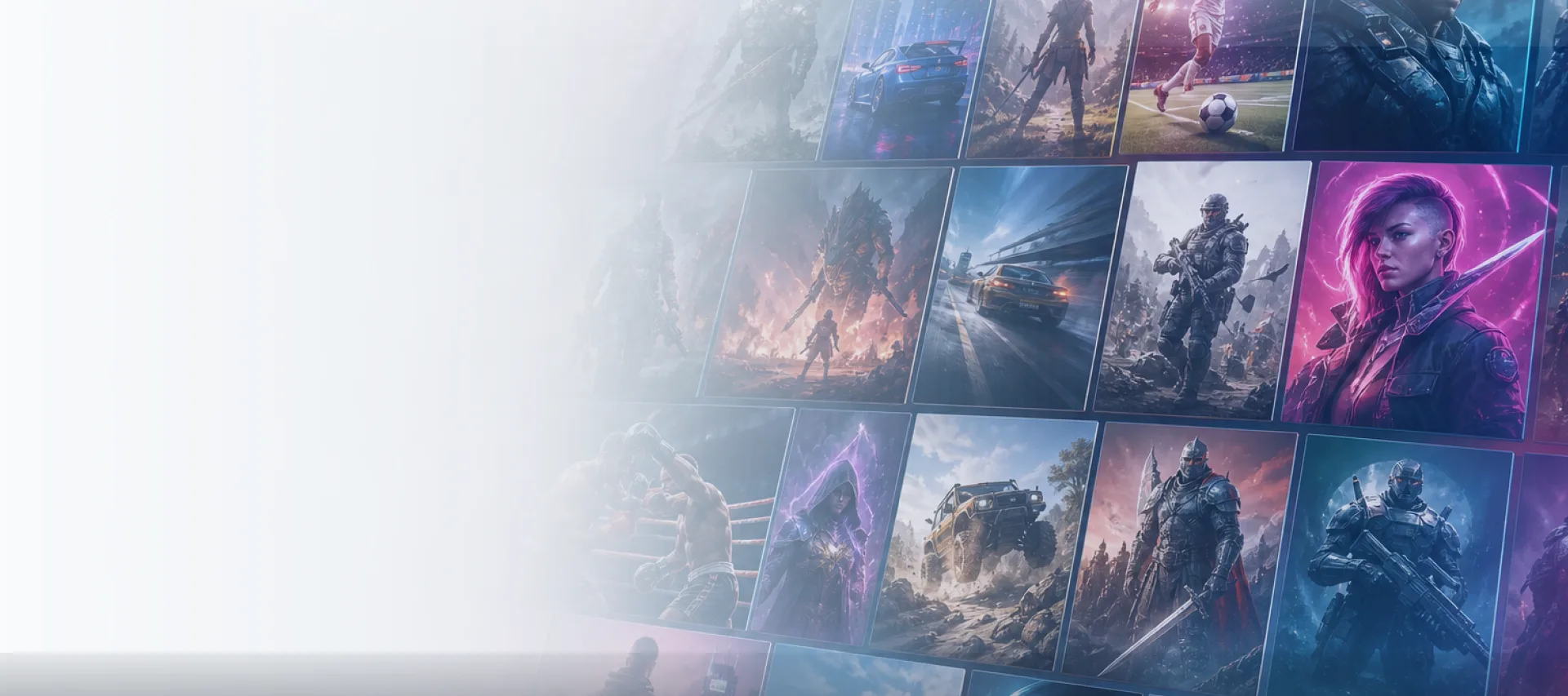 Gaming and performance computer artwork