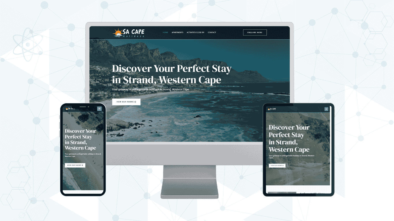 SA Cape Holidays MatzoTech Web Project