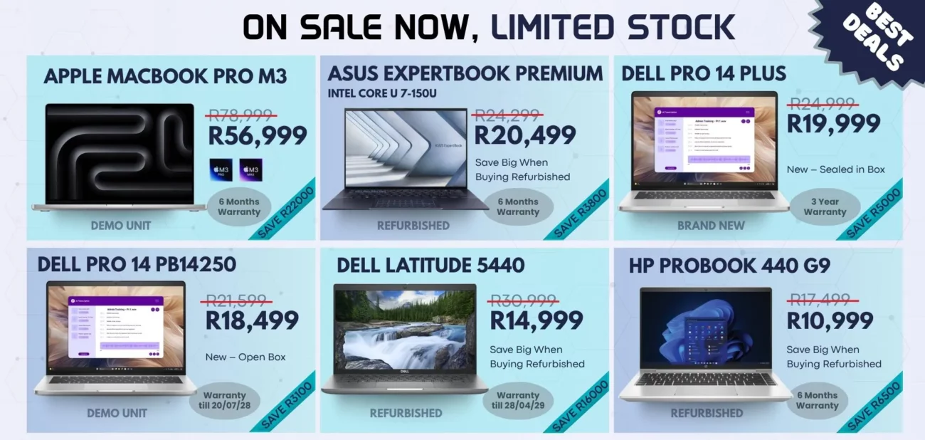October Laptop Deals 2025: Save Big with MatzoTech's Refurbished & New Laptops 2 MatzoTech Laptop Sale --- Brand New, Demo & Refurbished Units in Strand
