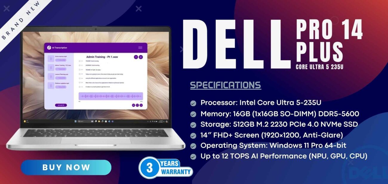 Dell South Africa Black Friday 2025 Deals: Laptops, PCs & Accessories at Big Savings 2 Dell Pro 14 Plus Core Ultra 5 235U laptop
