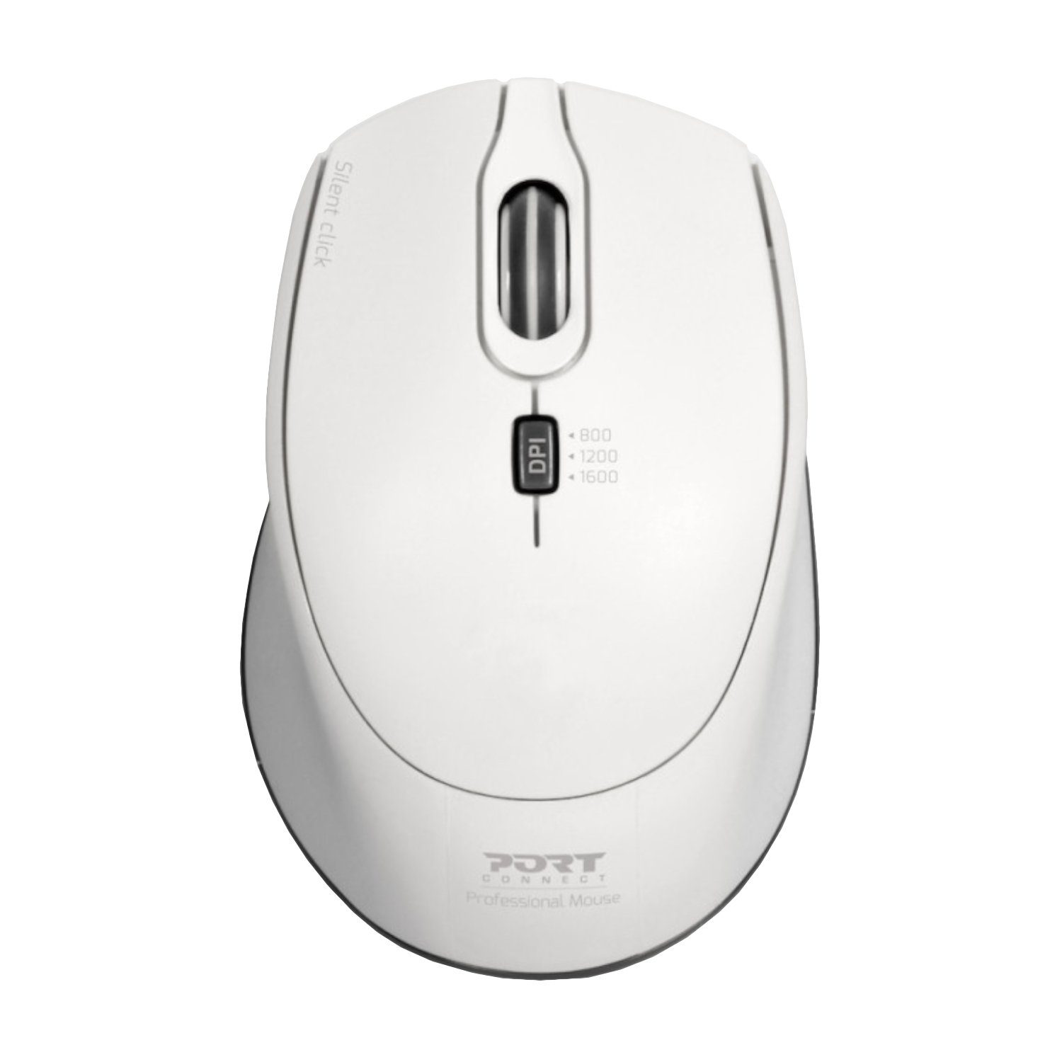 Port Wireless Silent 3600DPI 3 Button USB and Type-C Dongle Mouse - White 2 Port_900714_wr_01b.jpg. Port Wireless Silent 3600DPI 3 Button USB and Type-C Dongle Mouse - White