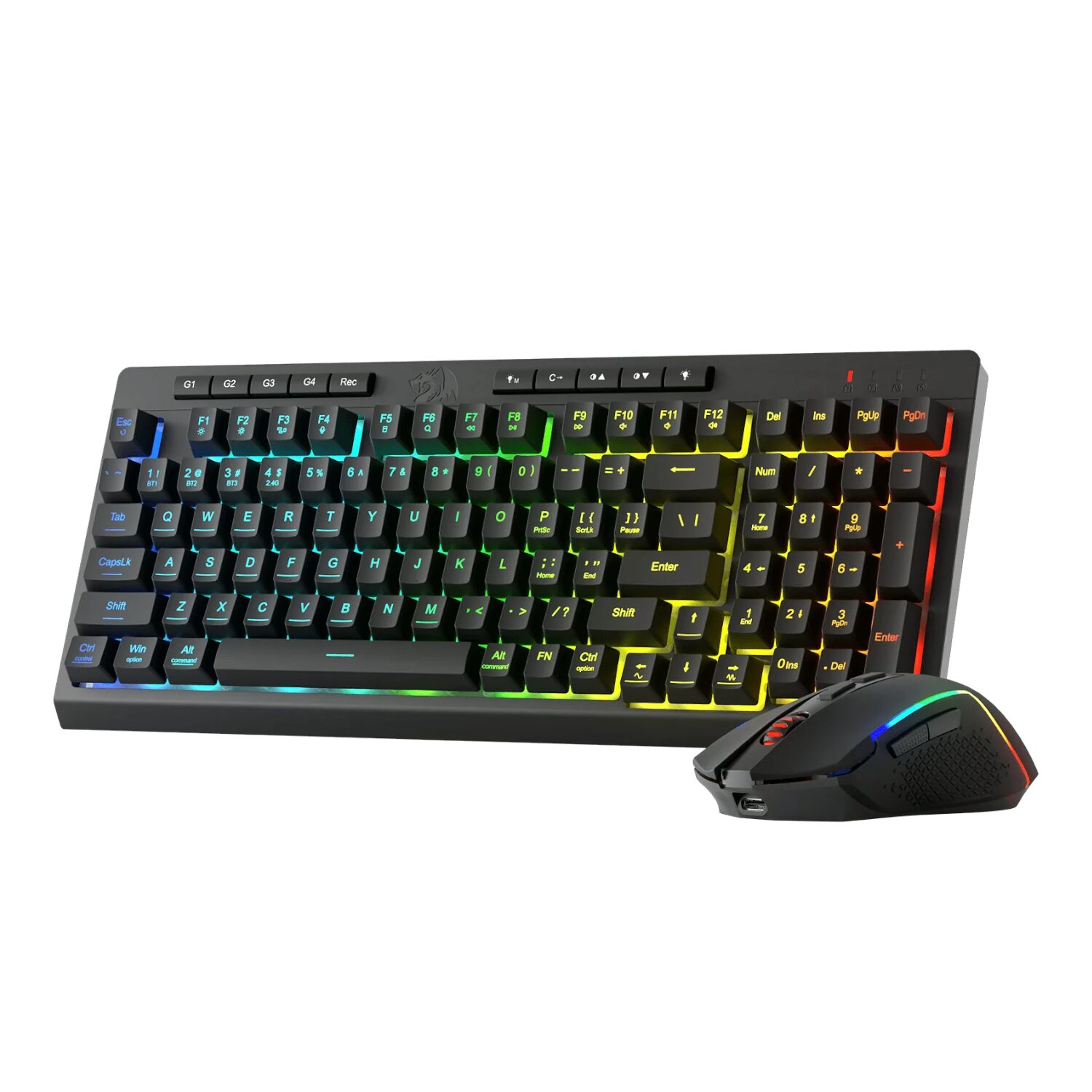 Redragon RYLO PRO S142 Tri-Mode RGB Gaming Keyboard and Mouse Combo 1 RD-S142-WR-01.jpg. Redragon RYLO PRO S142 Tri-Mode RGB Gaming Keyboard and Mouse Combo