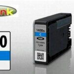 acuink 1400c xl. Canon PGI-1400XL High Yield Cyan Pigment Compatible Ink Cartridge - 1,020 Page Yield