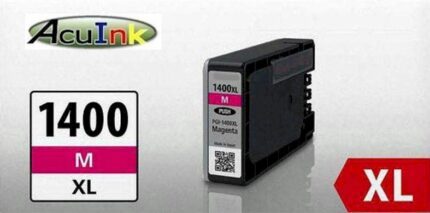 acuink 1400m xl. Canon PGI-1400XL High Yield Magenta Pigement Compatible Ink Cartridge - 780 Page Yield