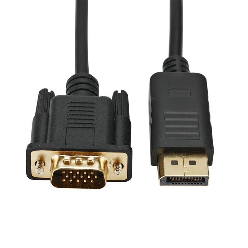 Gizzu 1080P Displayport to VGA Cable 1.8M Poly 1 GAPDPV_wr_01-1.jpg. Gizzu 1080P Displayport to VGA Cable 1.8M Poly