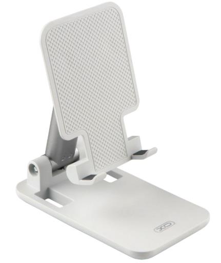 03070065 #1. XO-C143 Adjustable Desktop Phone & Tablet Holder - Black/White