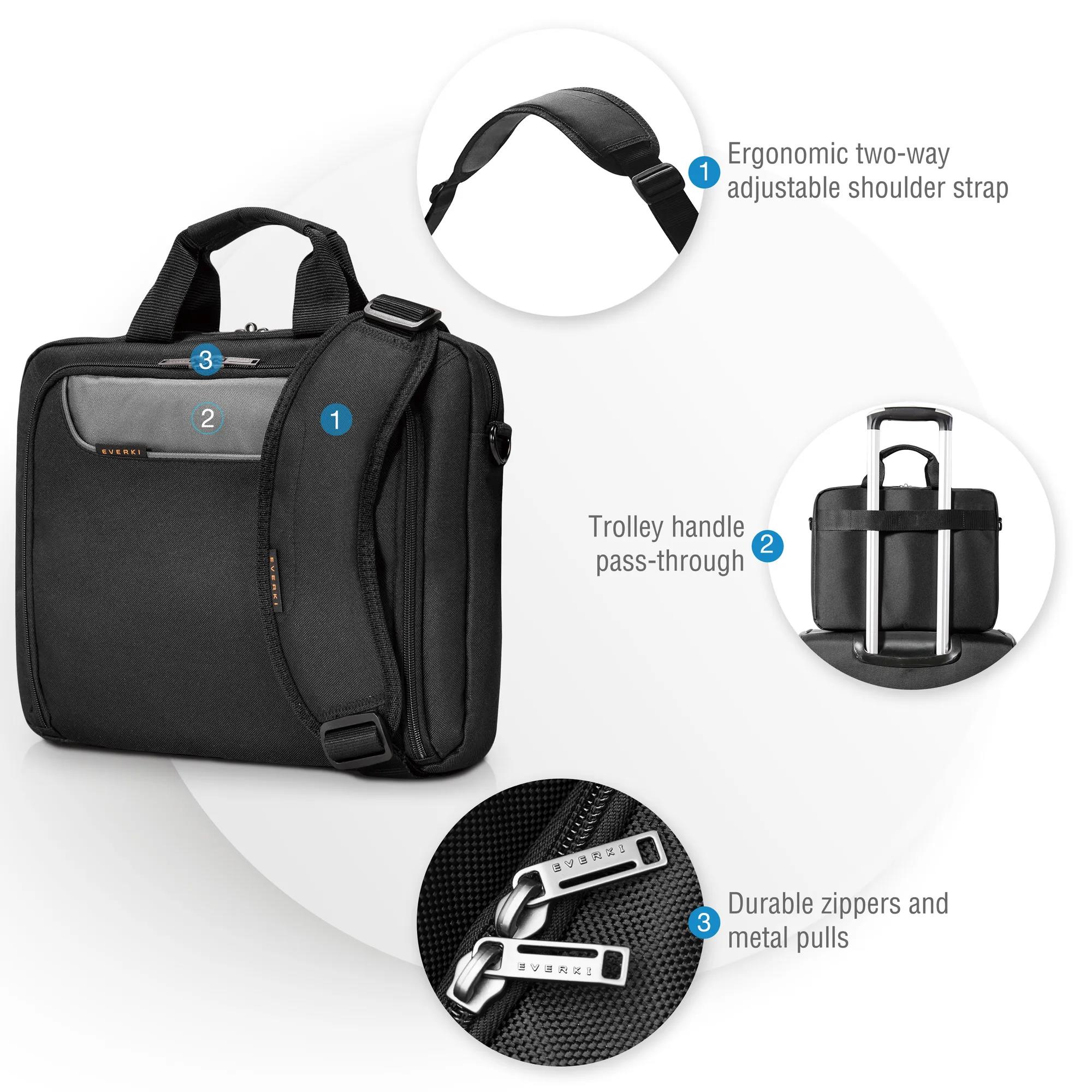 Everki Advance 14.1" Laptop Bag 13 ekb407nch14-1-5_j9ke.jpg. Everki Advance 14.1" Laptop Bag