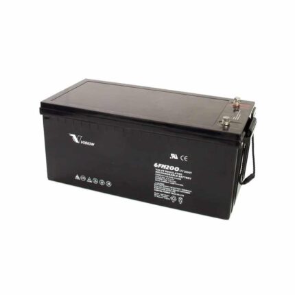 sol-b-200-12vz. Vision Fully 6FM200Z-X Sealed Deep Cycle AGM 12V 200Ah Z series Battery