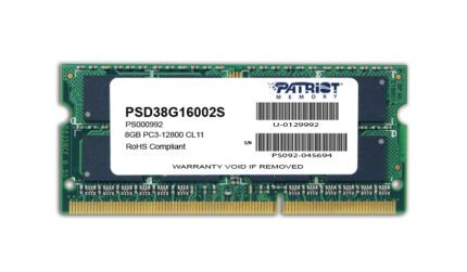 PSD38G16002S1.jpg. Patriot Signature Line 8GB DDR3 1600MHz Laptop Ram