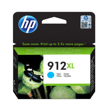 3YL81AE_default.jpg. HP 912XL High Yield Cyan Original Ink Cartridge - 825 Page Yield