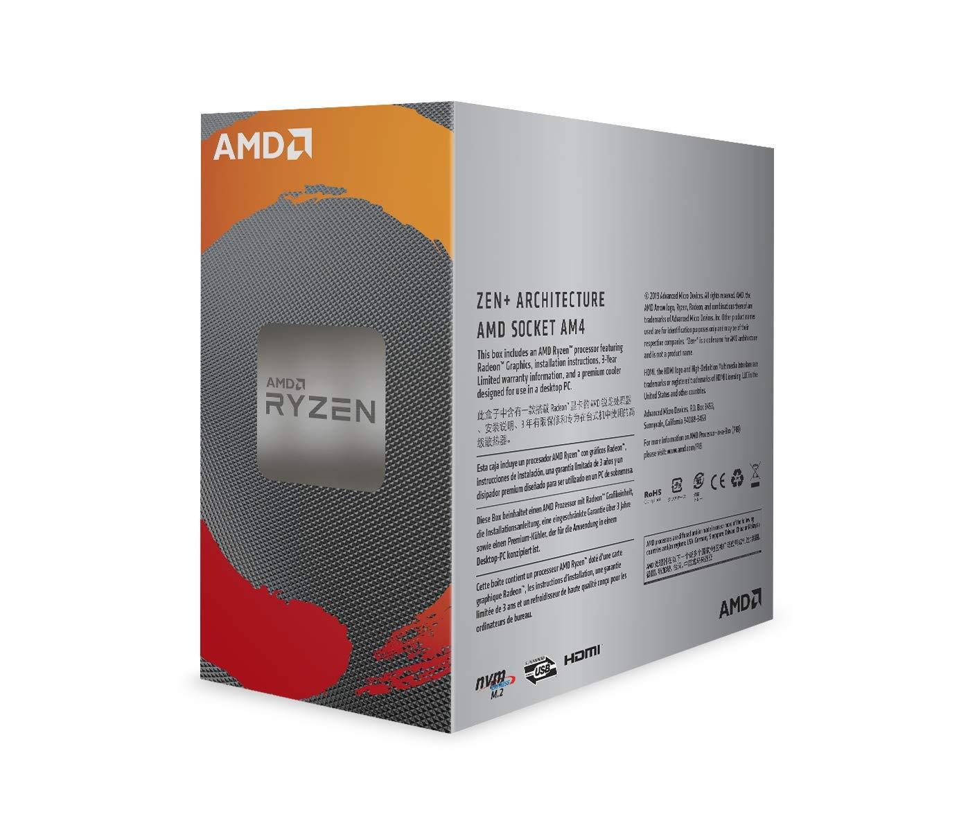 AMD YD3200C5FHBOX Ryzen 3 3200G Quad Core 3.6GHz (4.0GHz Boost) Socket AM4 Desktop APU 3 CP-AR3200GF #3. AMD YD3200C5FHBOX Ryzen 3 3200G Quad Core 3.6GHz (4.0GHz Boost) Socket AM4 Desktop APU