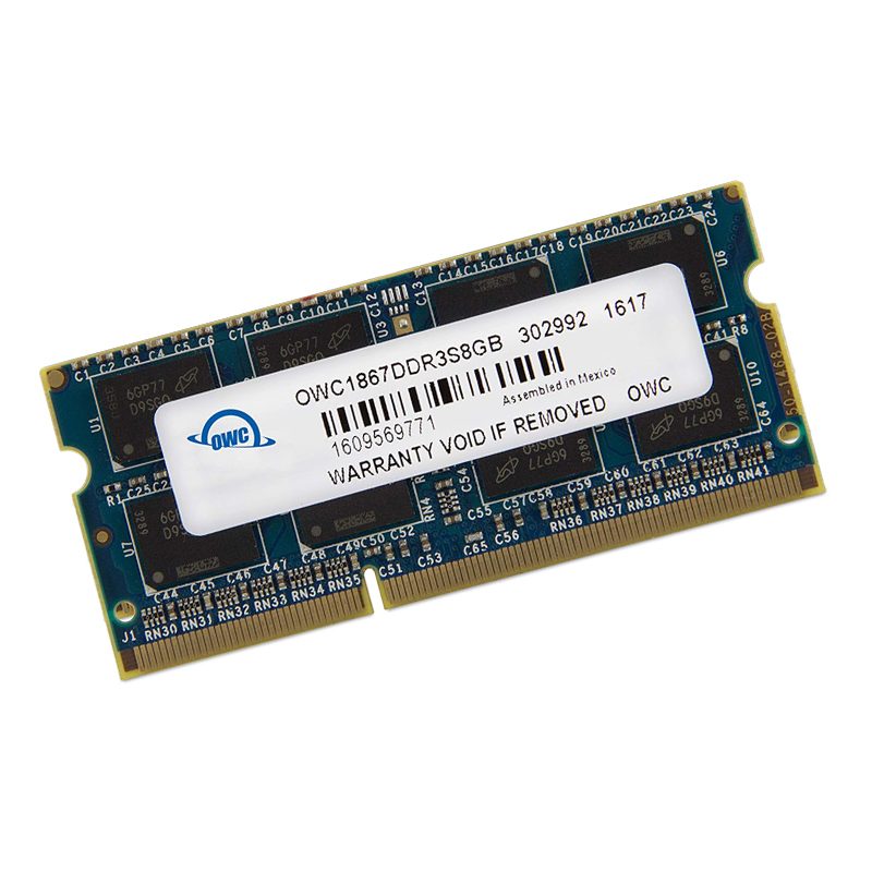 OWC Mac 8GB DDR3 1867MHz SO-DIMM 1 OWC1867DDR3S8GB_wr_01.jpg. OWC Mac 8GB DDR3 1867MHz SO-DIMM