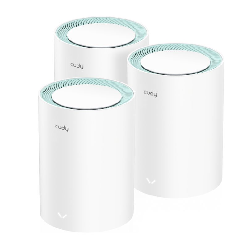 Cudy AC1200 Wi-Fi Mesh Kit 3 Pack With Gigabit 1 M1300-3PACK_wr_01.jpg. Cudy AC1200 Wi-Fi Mesh Kit 3 Pack With Gigabit