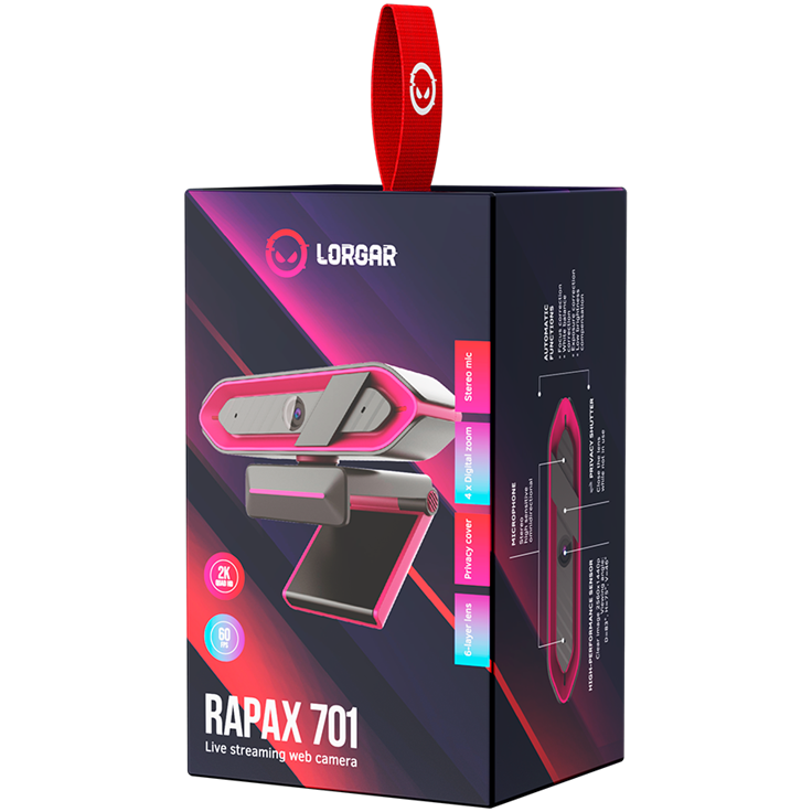 LORGAR Rapax 701, Streaming Camera,2K 1080P/60fps, 1/3'',4Mega CMOS Image S 6 221227133611405757.jpg. LORGAR Rapax 701, Streaming Camera,2K 1080P/60fps, 1/3'',4Mega CMOS Image S