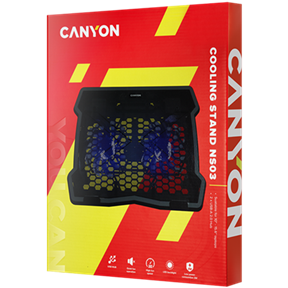 CANYON NS03, Cooling stand dual-fan with 2x2.0 USB hub, support up to 10”-1 5 211203133336436100.jpg. CANYON NS03, Cooling stand dual-fan with 2x2.0 USB hub, support up to 10”-1