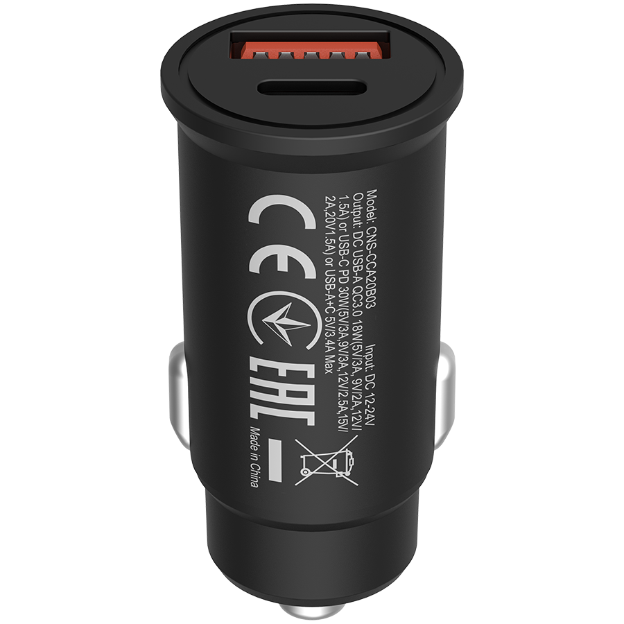 CANYON ?-20B03, PD 30W/QC3.0 18W Pocket size car charger with 1-USB A+ 1-US 4 211215170012814348.jpg. CANYON ?-20B03, PD 30W/QC3.0 18W Pocket size car charger with 1-USB A+ 1-US