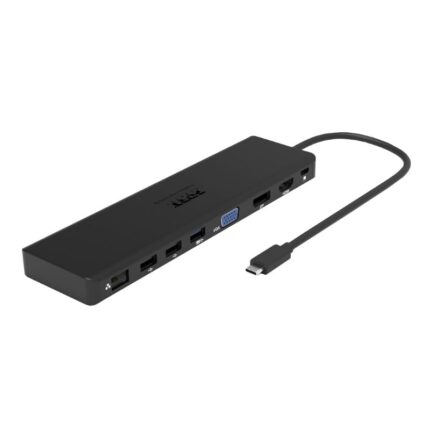901906-W_wr_01a.jpg. DOCKING TYPE C TRAVEL -1X4K-3XFHD PD100W-HDMI MINIDP VGA, SD CARD,RJ45,USB-A,USB-C