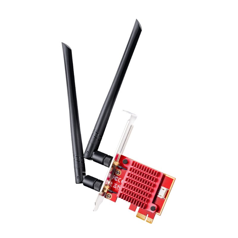 Cudy AX5400 WiFi 6E PCI Express Adapter 1 WE3000S_wr_01.jpg. Cudy AX5400 WiFi 6E PCI Express Adapter