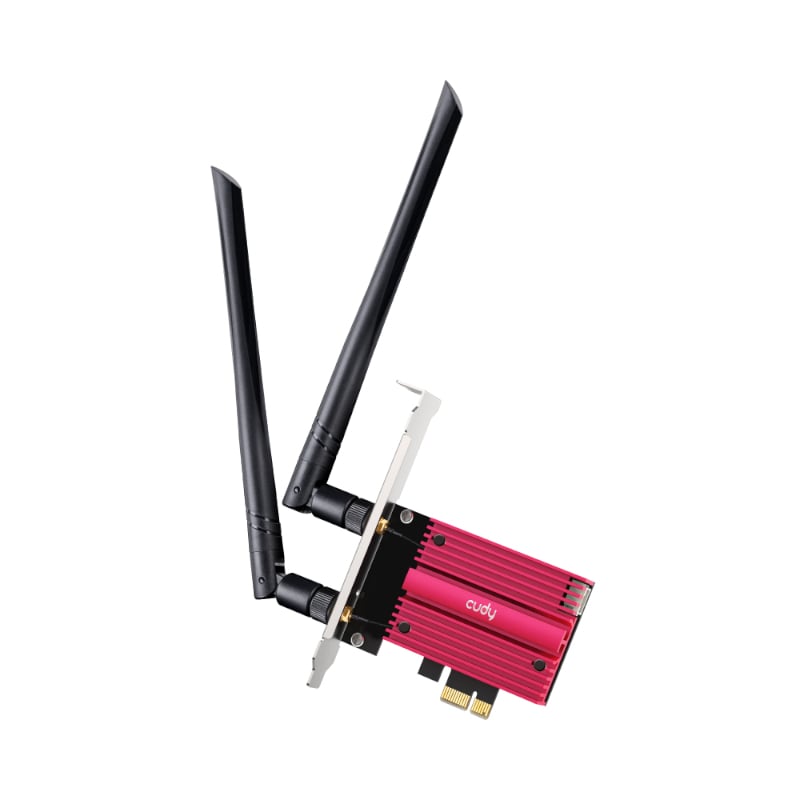Cudy AX5400 WiFi 6E PCI Express Adapter 2 WE3000_wr_01.jpg. Cudy AX5400 WiFi 6E PCI Express Adapter