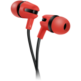 CNS-CEP4R. CANYON SEP-4, Stereo earphone with microphone, 1.2m flat cable, Red, 22*12*