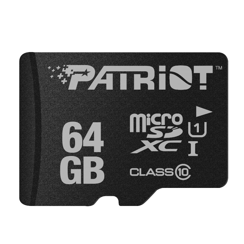 Patriot LX CL10 64GB Micro SDHC Card 1 PSF64GMDC10_wr_01.jpg. Patriot LX CL10 64GB Micro SDHC Card
