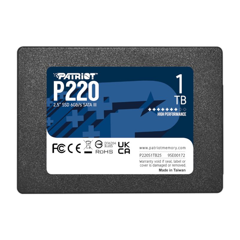 Patriot P220 1TB 2.5" SSD 1 P220S1TB25_wr_01.jpg. Patriot P220 1TB 2.5" SSD