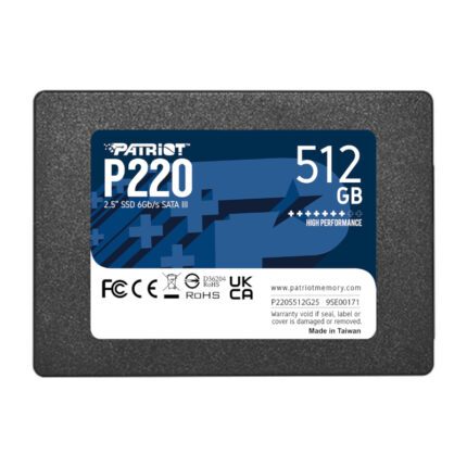 P220S512G25_wr_01.jpg. PATRIOT SSD P220 2.5 512GB