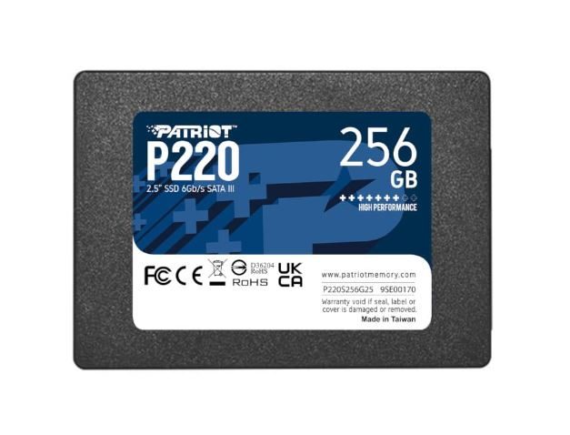 PATRIOT SSD P220 2.5 256GB 2 P220S256G25.jpg. PATRIOT SSD P220 2.5 256GB