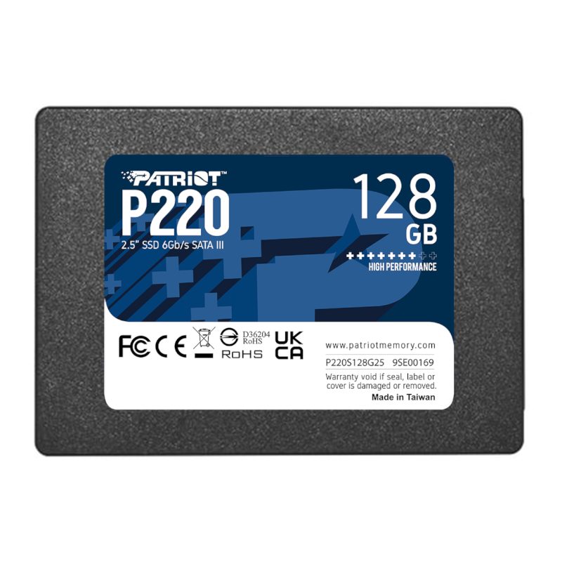 PATRIOT SSD P220 2.5 128GB 1 P220S128G25_wr_01.jpg. PATRIOT SSD P220 2.5 128GB