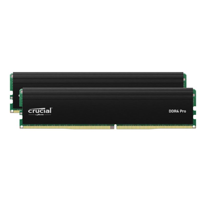 Crucial Pro 64GB Kit 3200MHz DDR4 Desktop Memory 1 CP2K32G4DFRA32A_wr_01.jpeg. Crucial Pro 64GB Kit 3200MHz DDR4 Desktop Memory
