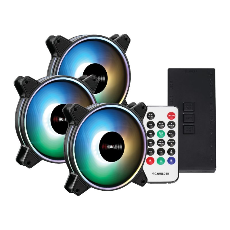 PCBuilder Tempest Chill Fan Kit 3x120MM Dual Glow ARGB Fan + Controller + RF Remote 1 PCB-CF-TEMP-DKIT_wr_01a.jpg. PCBuilder Tempest Chill Fan Kit 3x120MM Dual Glow ARGB Fan + Controller + RF Remote