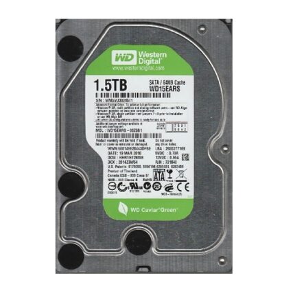 WD15EARS.jpg. 1.5TB WD Caviar Green 3.5" SATA 7200rpm 64MB
