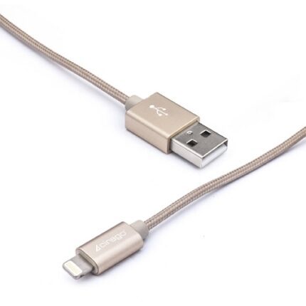 IPLBR06GLD.jpg. Cirago Lightning Braided Cable 6FT Gold