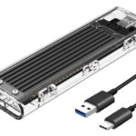 TCM2F3BKBP.jpg. ORICO M.2, SATA SSD External Enclosure, Tool-Free, USB 3.1, Type-C Adapter, Support NGFF(SATA Based) M.2 (2280 2260 2242 2230) SSD Enclosure Adapter