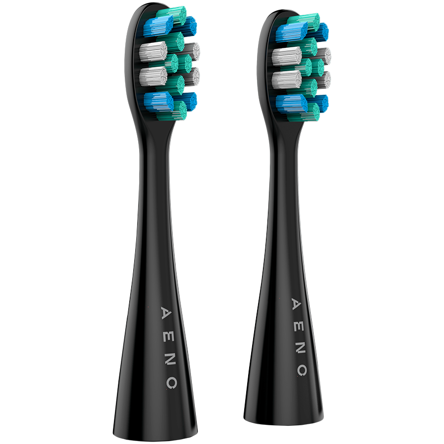 AENO Replacement toothbrush heads, Black, Dupont bristles, 2pcs in set (for 3 241205130011849070.jpg. AENO Replacement toothbrush heads, Black, Dupont bristles, 2pcs in set (for