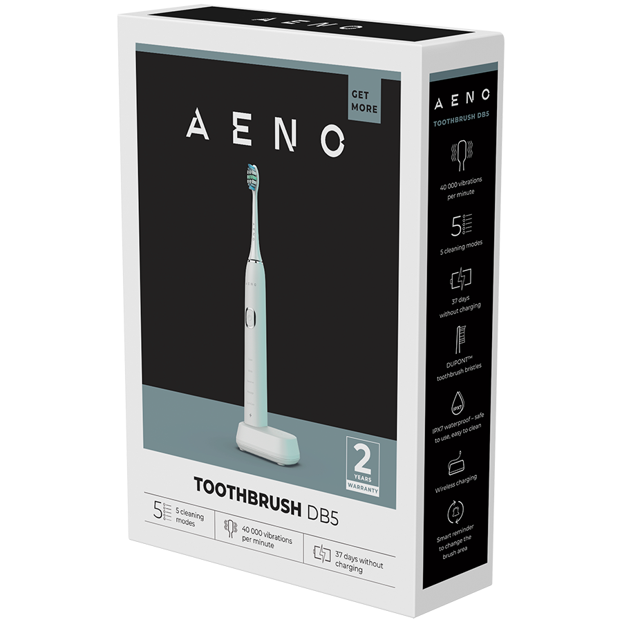 AENO Sonic Electric Toothbrush DB5: White, 5 modes, wireless charging, 4600 11 241016180029126745.jpg. AENO Sonic Electric Toothbrush DB5: White, 5 modes, wireless charging, 4600