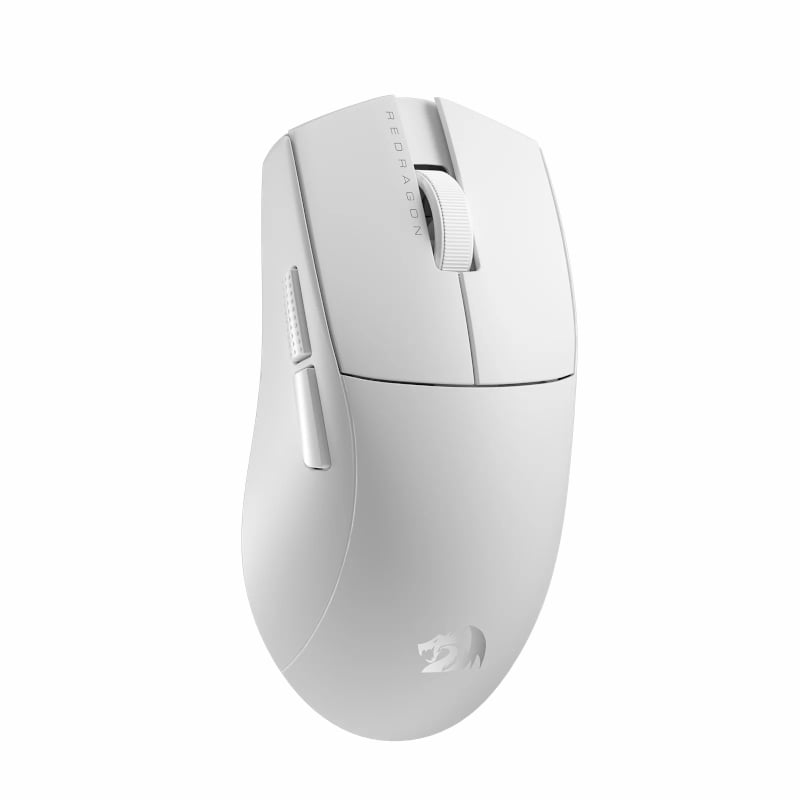 REDRAGON M916 PRO 1K 3-Mode Wireless Gaming Mouse - White 1 RD-M916W-PRO-1K_wr_01.jpeg. REDRAGON M916 PRO 1K 3-Mode Wireless Gaming Mouse - White
