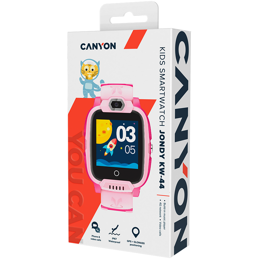 CANYON kids watch Jondy KW-44 4G Camera GPS Music Pink 5 221227150012968149.jpg. CANYON kids watch Jondy KW-44 4G Camera GPS Music Pink