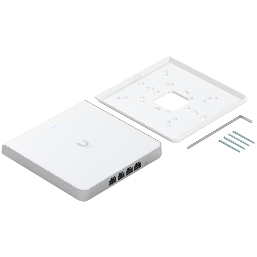 UBIQUITI U6 Enterprise In-Wall, 10 spatial streams, 115 m² (1,250 ft²) cove 3 231208150012293972.jpg. UBIQUITI U6 Enterprise In-Wall, 10 spatial streams, 115 m² (1,250 ft²) cove