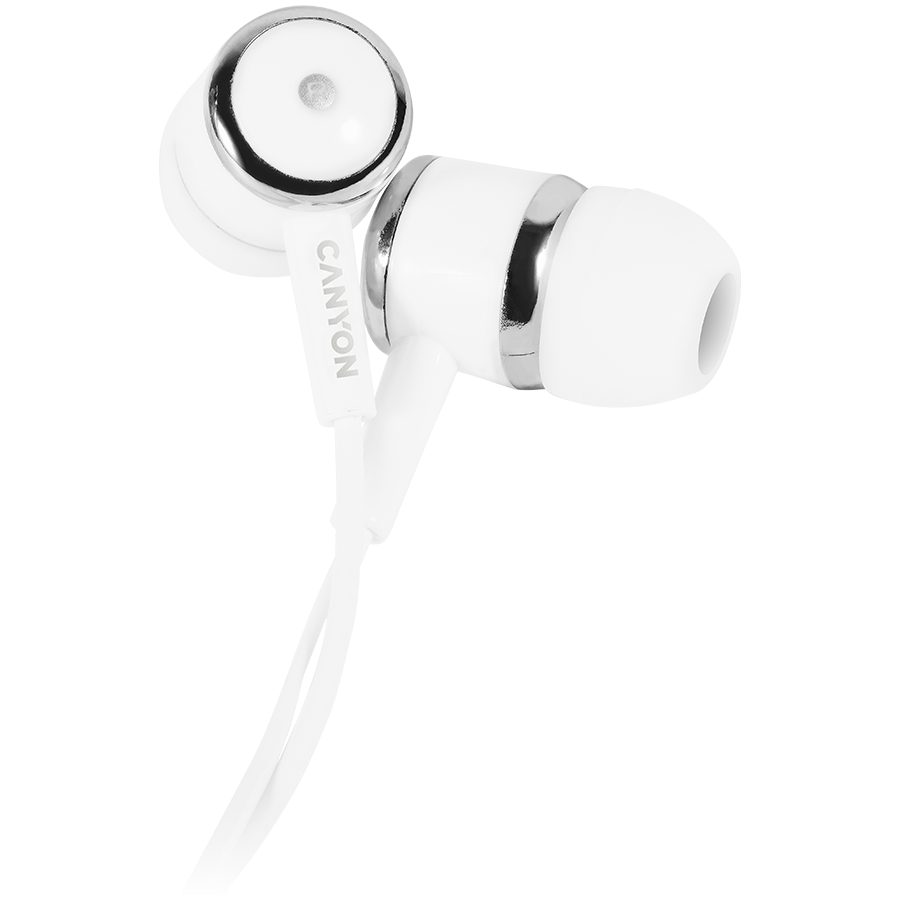 CANYON headphones EPM-01 Mic 1.2m White 2 240612120927887809.jpg. CANYON headphones EPM-01 Mic 1.2m White