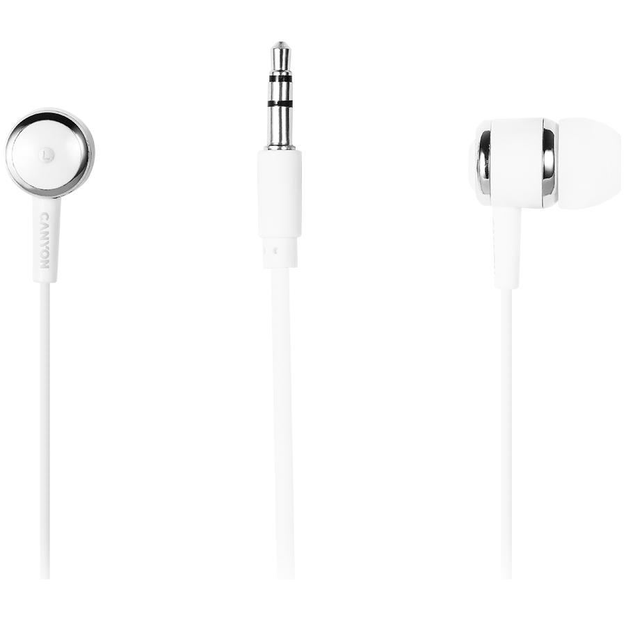 CANYON headphones EPM-01 Mic 1.2m White 3 240612120941927757.jpg. CANYON headphones EPM-01 Mic 1.2m White