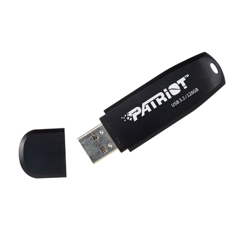 Patriot Xporter Core 128GB USB3.2 Flash Drive - Black 1 PSF128GXRB3U_wr_01.jpg. Patriot Xporter Core 128GB USB3.2 Flash Drive - Black