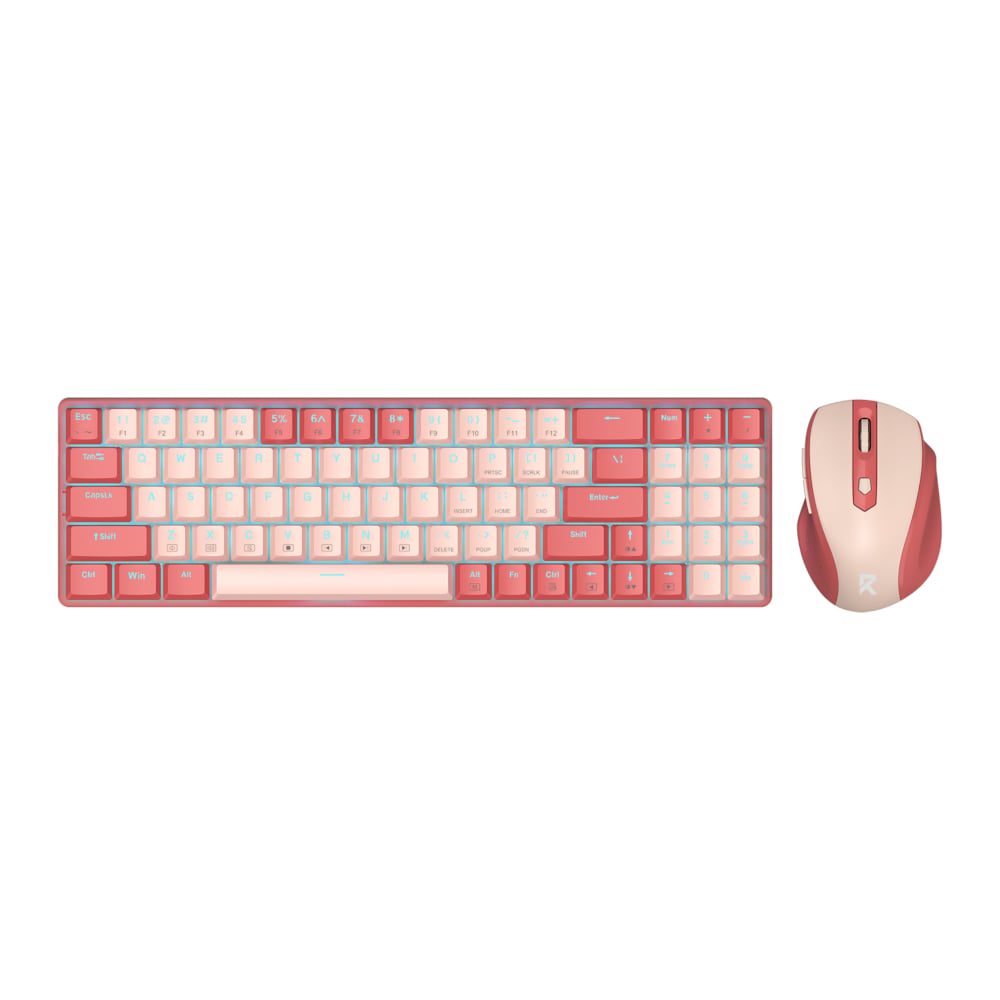 Redragon BS8772 Wireless Keyboard and Mouse Combo - Red/Pink 1 RD-BS-8772RP_wr_01.jpg. Redragon BS8772 Wireless Keyboard and Mouse Combo - Red/Pink