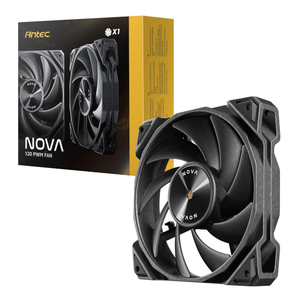 Antec NOVA 120 PWM Fan with Speed Controller - Black 1 NOVA-120_wr_01.jpg. Antec NOVA 120 PWM Fan with Speed Controller - Black