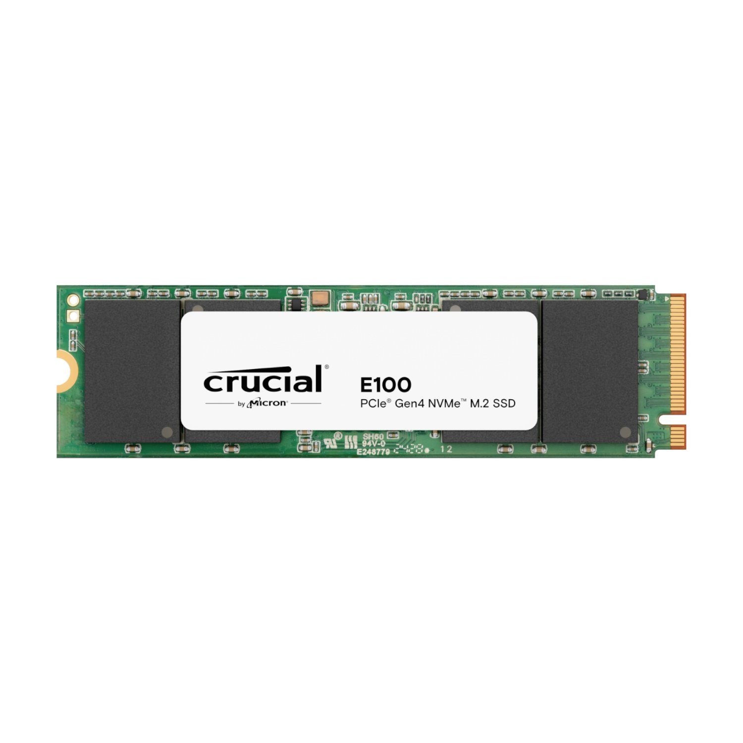Crucial E100 1TB PCIe Gen4 2280 NVMe M.2 SSD 1 CT480E100SSD8_wr_01.jpg. Crucial E100 1TB PCIe Gen4 2280 NVMe M.2 SSD