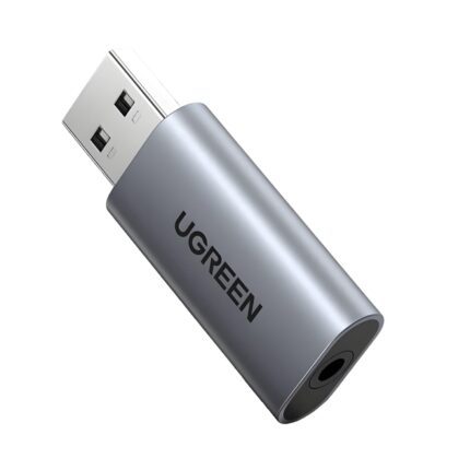 CM383-80864-wr-02.jpg. UGREEN CM383-80864 USB-A to 3.5mm Audio Jack External Sound Adapter - Silver