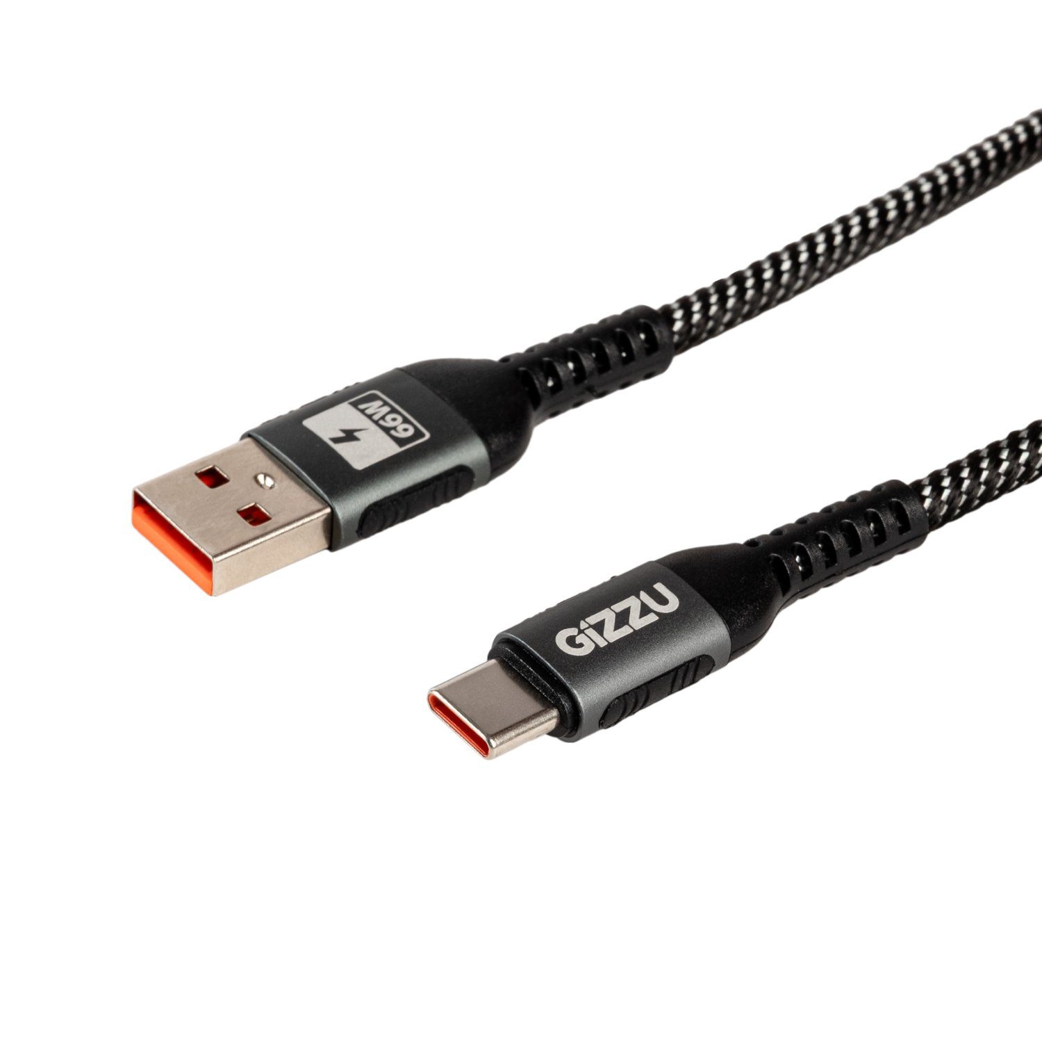 GIZZU 66W 480Mbps USB to Type-C 1m Cable 1 GIZZU-GCPU2C060048G-01-66W-480Mbps-USB-to-Type-C-1. GIZZU 66W 480Mbps USB to Type-C 1m Cable