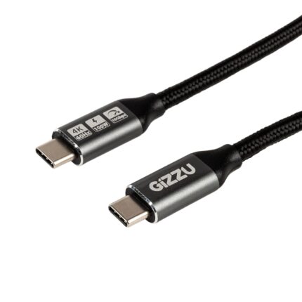 GIZZU-GCPCC10010G-02-100W-10Gbps-Type-C-2m-Cable_A. GIZZU 100W 10Gbps Type-C 2m Cable