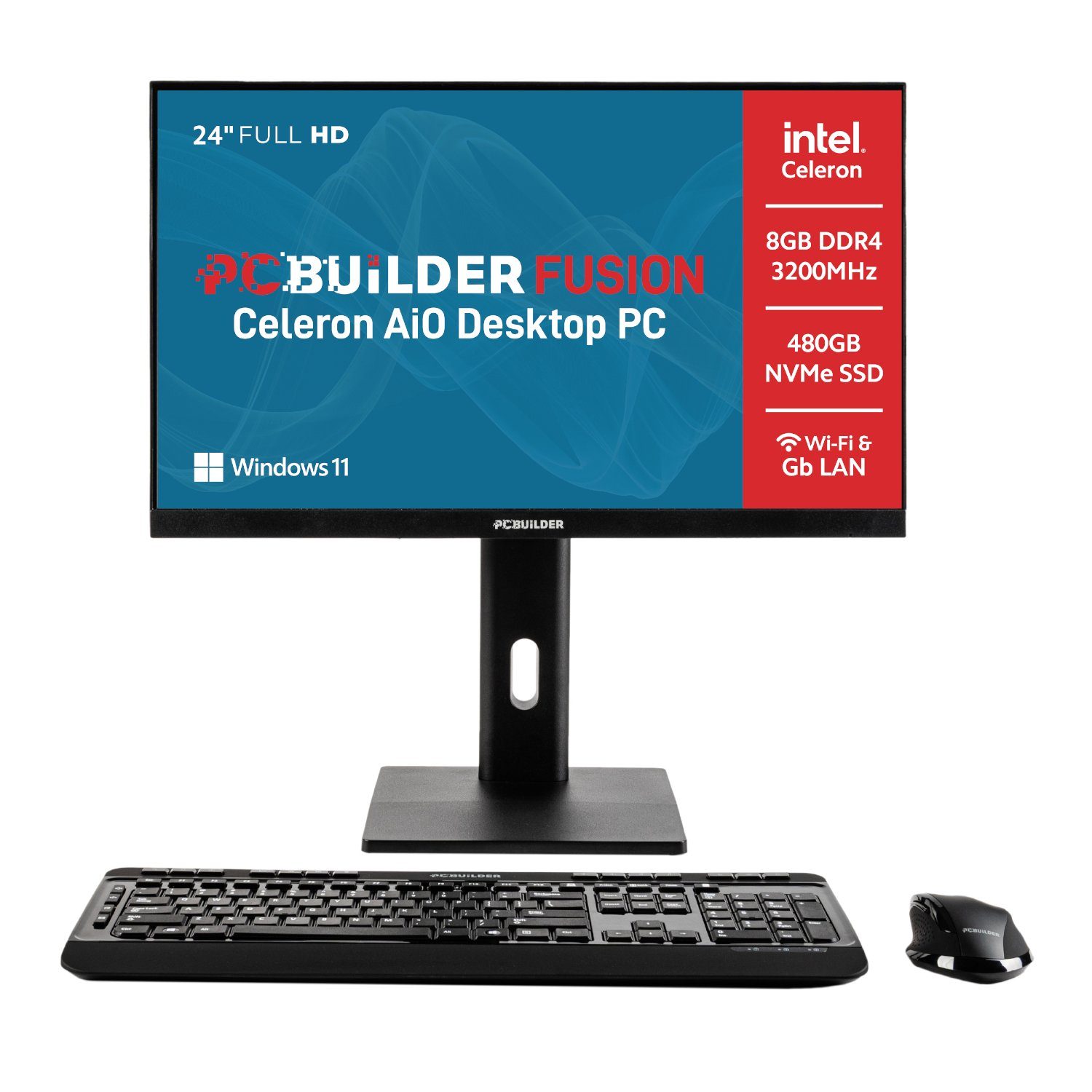 PCBuilder FUSION 24" Intel Celeron G6900 Windows 11 AiO Desktop PC 3 PCBuilder_PCB-AIO-FIB24-CEL8480_wr_01c.jpg. PCBuilder FUSION 24" Intel Celeron G6900 Windows 11 AiO Desktop PC
