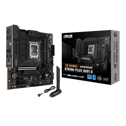 TUFGAMINGB760M-PLUSWIFIII-WR-01.jpg. Asus TUF Gaming B760M-PLUS WIFI II - mATX Motherboard